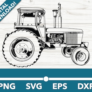 Tractor Farming SVG, Car Clipart, Fast Files for Cricut and Silhouette, Dxf, Png, Vector