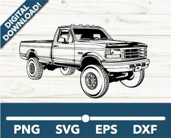 Pickup Truck Offroad Lifted Trucks SVG Pickup Truck Clipart - Etsy