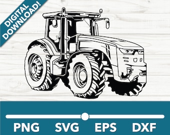 Farming Tractor Field Agriculture SVG, Car Clipart, Fast Files for Cricut and Silhouette, Dxf, Png, Vector