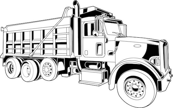 dump truck outline