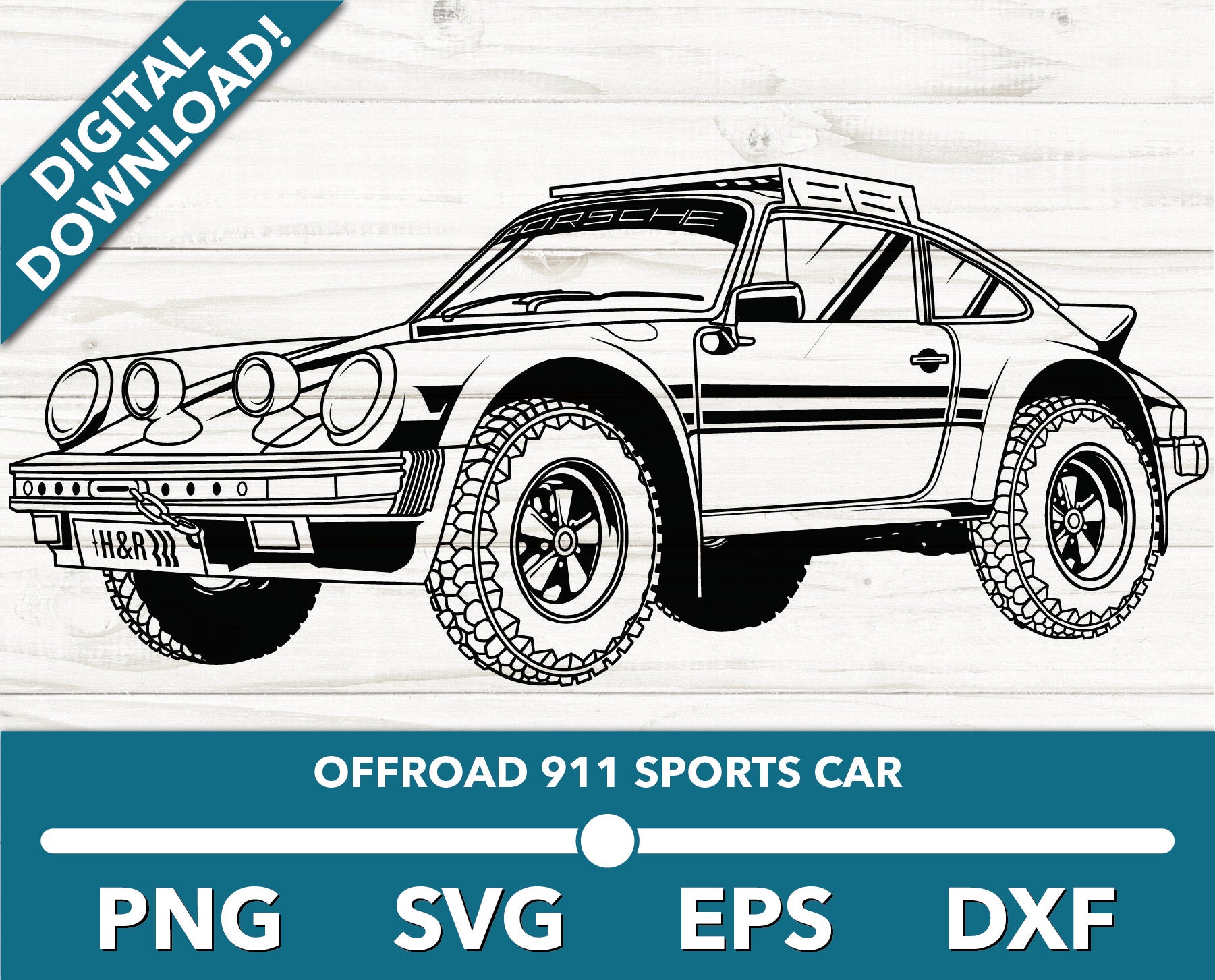 Offroad Porche Baja Rally Cat Sports Cars Fast Speed SVG, Sports Car ...