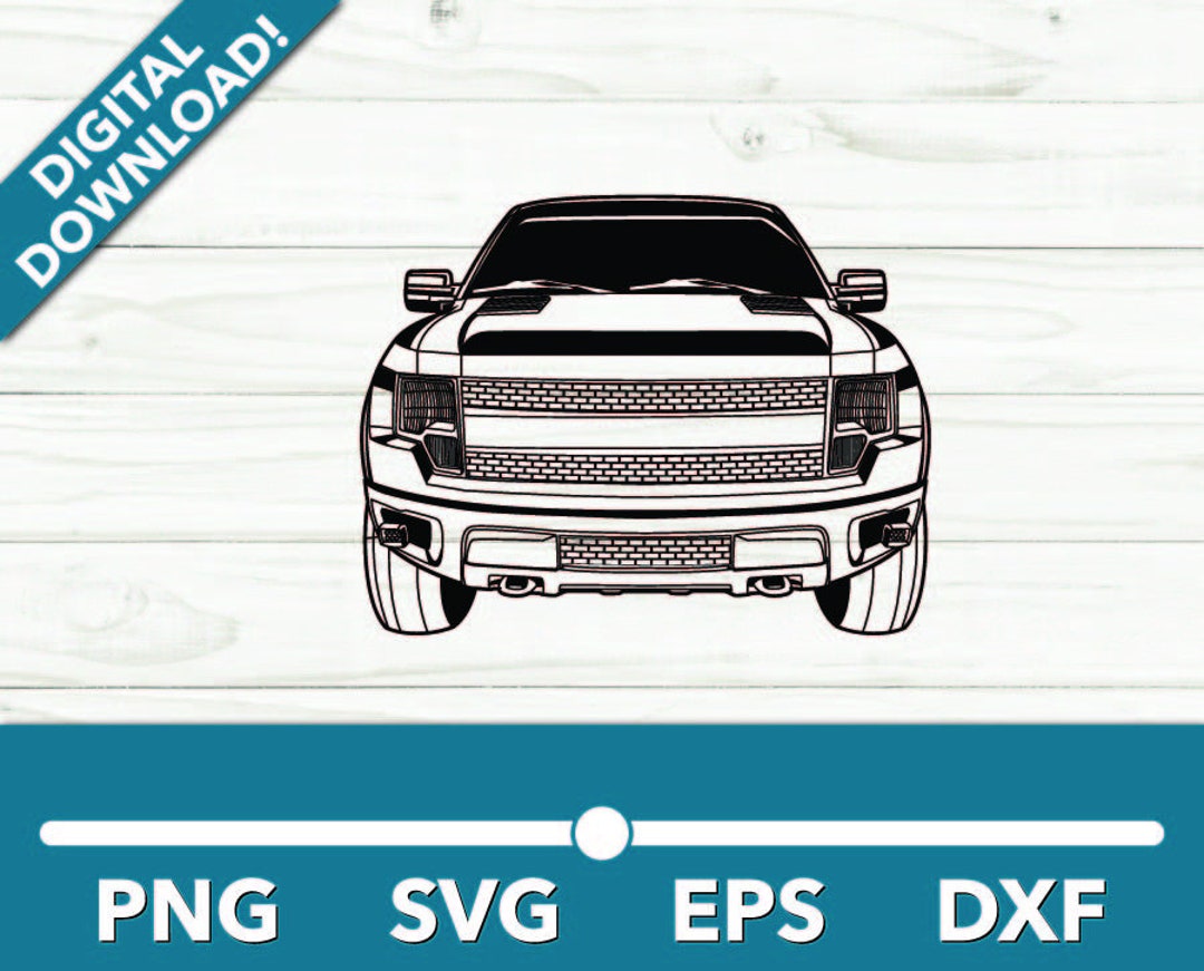 Pickup Truck Front Truck SVG, Pickup Truck Clipart, Pickup Truck Files Cricut and Silhouette