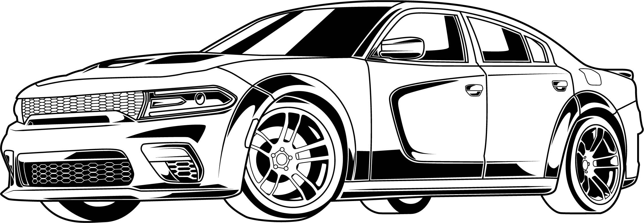 Doms Charger Coloring Pages