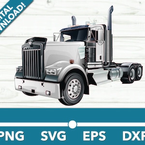 Puede incluir: Un camión blanco de plataforma con una parrilla negra y ruedas negras. El camión es un diseño común para el transporte comercial.