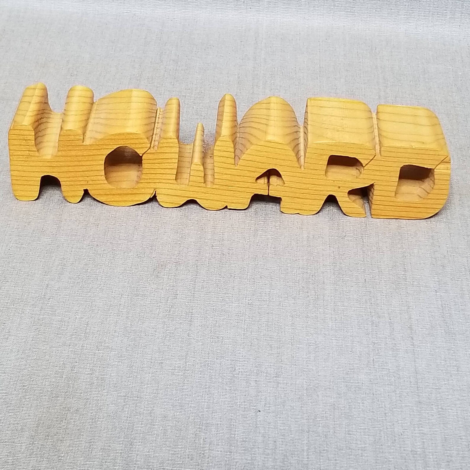 Personalized Carved Name Plate for HOWARD made of Wood 6 Etsy