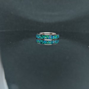 sz.5.5 Titanium opal ring