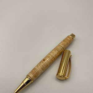 Doos oudere burl snap cap rollerball pen