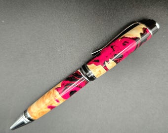 Stift aus Resin und Maserholz