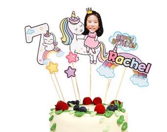 unicorn topper, unicorn cake topper set, personalized unicorn cake topper