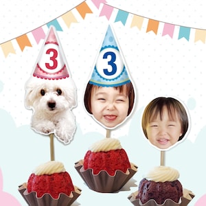 Personalized Cupcake Toppers,Face Toppers,Cupcake Face Toppers,Custom Cupcake Toppers,Unicorn Cupcake Toppers,birthday Cupcake Toppers