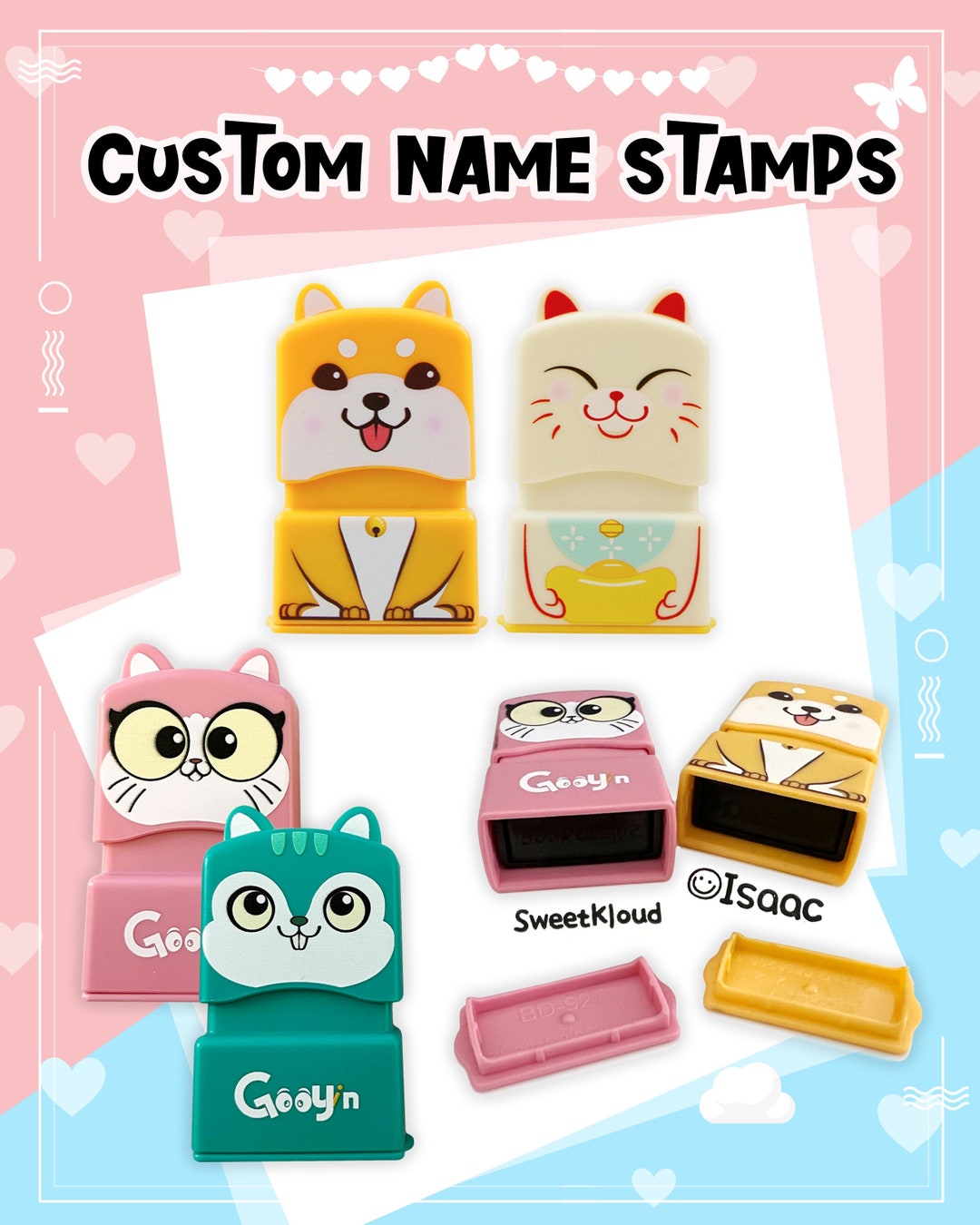 Custom Name Stamp, Stamp Name, Name Stamp for Clothing, Kids Stamp,  Children Name Stamp, Personalized Stamp, Personalized Gift, Cute Stamps 