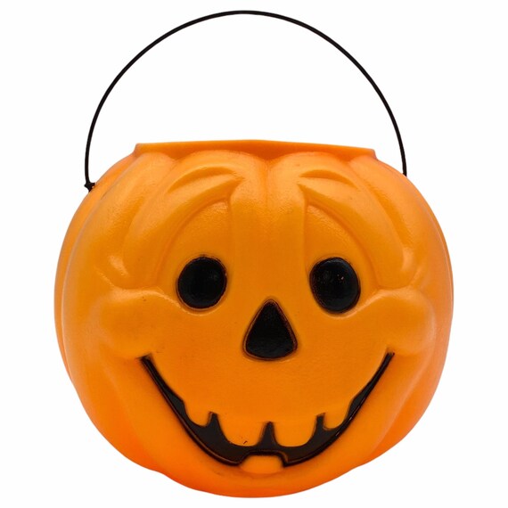 Vintage General Foam Plastic Pumpkin Jack O Lantern Halloween Etsy