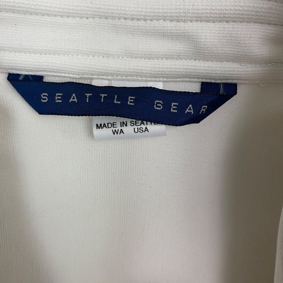 Vintage Seattle Gear White/Black Stirrup Jumpsuit… - image 7
