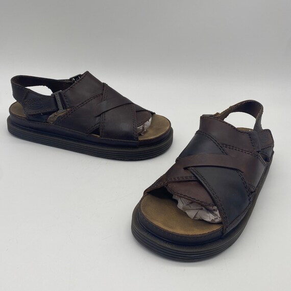 Vintage Skechers Y2K Brown Leather Jammers Fisherman Chunky Sandal Men's Size 11?