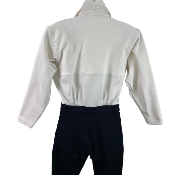Vintage Seattle Gear White/Black Stirrup Jumpsuit… - image 5