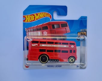Hot Wheels Trouble Decker Doubledecker Red London Routemaster Bus