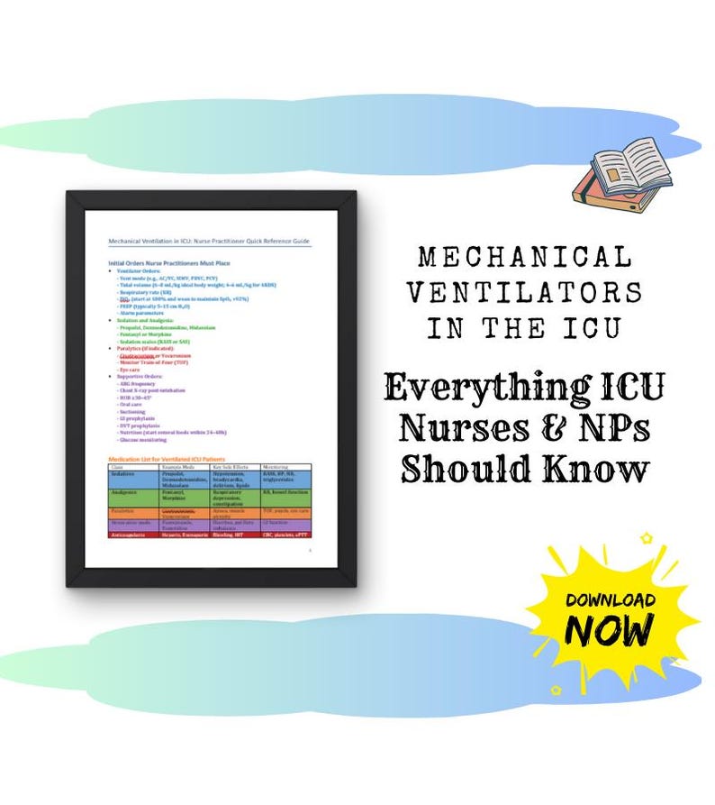 Mechanical Ventilators in the ICU: Essential PDF Guide for Icu Nurses ...