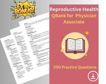 Reproductive Health PA Exam Prep: 200 Practice Questions (PDF Download)