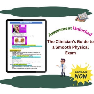 The Clinician’s Guide to a Smooth Physical Exam – For Nursing, NP, PA & RN Students | Instant Digital Download