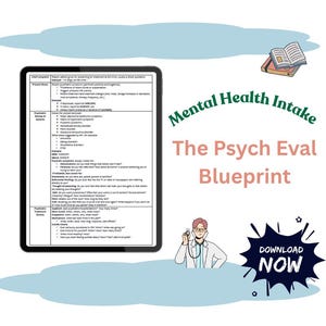 The Psych Eval Blueprint: A Complete Mental Health Intake Guide. Psychiatric Evaluation & Mental Status Tool