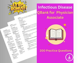 Infectious Disease PA Exam: 200 Practice Questions + Answers (PDF Download)