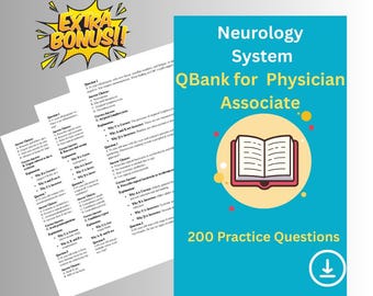Neurology Practice Questions: PA Exam Prep with Answers (PDF Download)