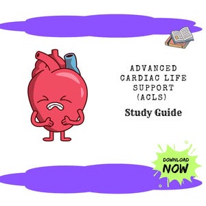 Colorful Digital ACLS Study Guide for Healthcare Providers | Emergency Response & Cardiac Algorithm Reference Tool