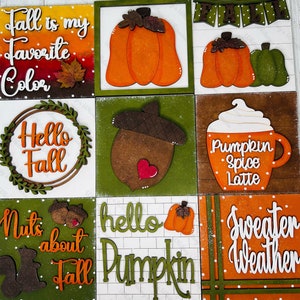 Fall Hello Pumpkin 4.25” Squares