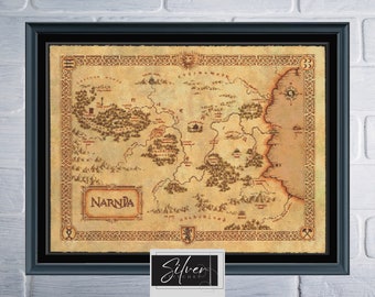 Narnia Map Counted Cross Stitch Pattern | Digital Download PDF Chart