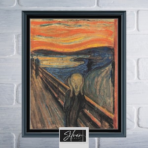 The Scream | Edvard Munch | Counted Cross Stitch Pattern | Digital Download PDF Chart