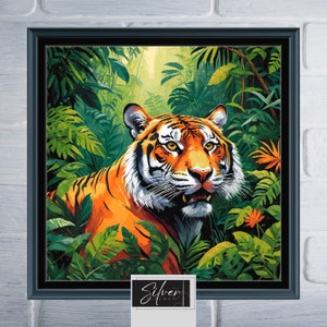 Tiger Counted Cross Stitch Pattern | Digital Download PDF Chart