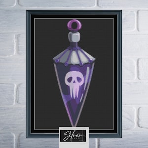 Poison Counted Cross Stitch Pattern | Digital Download PDF Chart