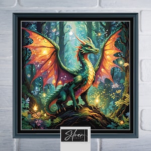 Fairy Dragon Counted Cross Stitch Pattern | Digital Download PDF Chart