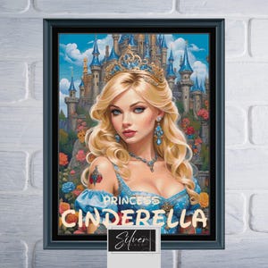 Princess Cinderella Counted Cross Stitch Pattern | Digital Download PDF Chart
