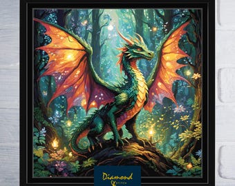 Fairy Dragon Counted Cross Stitch Pattern | Digital Download PDF Chart