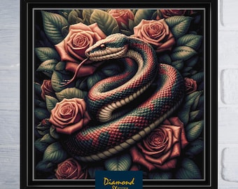 Snake Counted Cross Stitch Pattern | Digital Download PDF Chart