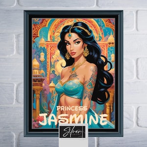 Princess Jasmine Counted Cross Stitch Pattern | Digital Download PDF Chart