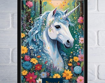 Unicorn Counted Cross Stitch Pattern | Digital Download PDF Chart
