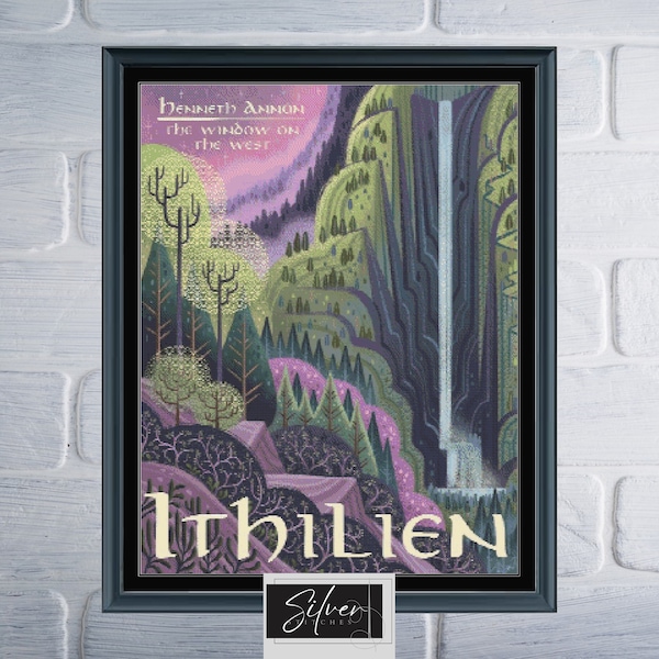 Ithilien Poster | LOTR | Counted Cross Stitch Pattern | Digital Download PDF Chart