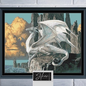 Cliff Dragon Counted Cross Stitch Pattern | Digital Download PDF Chart