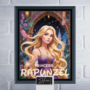 Rapunzel Counted Cross Stitch Pattern | Digital Download PDF Chart