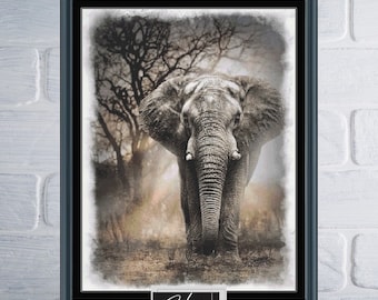 Elephant Counted Cross Stitch Pattern | Digital Download PDF Chart