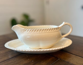 Gravy Boat, Vintage Dinnerware, Ironstone