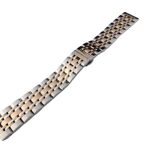 Silver/Rose Gold flat or curved end Stainless Steel Strap Band Bracelet fit most watches 14mm 16mm 18mm 20mm 22mm Pins & DIY Tool Included