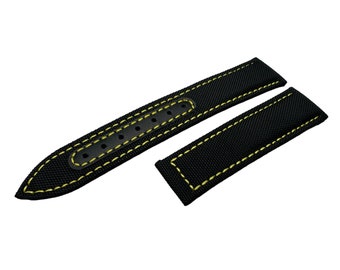 Schwarz Gelb Nylon 19 mm 20 mm 21 mm 22 mm Strap Band passt auf fast alle Uhren Schließe jede Farbe + Stifte und Werkzeug