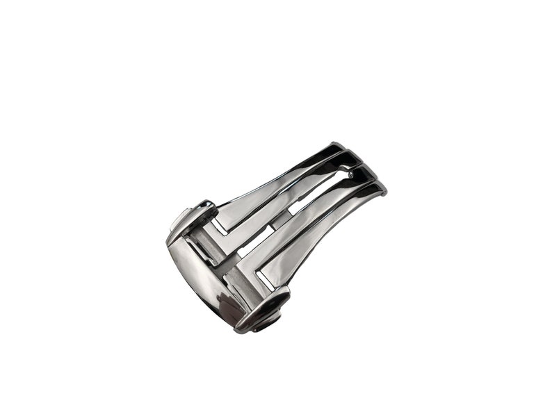 New Silver Stainless Steel Deployment Clasp Buckle fit most watch Strap Band 16mm 18mm 20mm pins and tool Silver