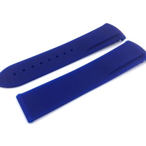 20mm 22mm Black Rubber Silicone Strap Band fits most watches deployment clasp/buckle + pins and tool