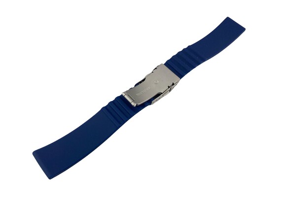 Bracelet Montre En Silicone Avec Fermoir Déployant Acier - Largeurs 18mm Et 24mm - Neuf Avec étiquettes