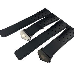 Cinturino Per Orologio In Gomma Impermeabile A Sgancio Rapido 18mm 20mm - Foto 7