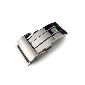 20mm Silver Stainless Steel Deployment Clasp fit Most Watches + pins and tool
